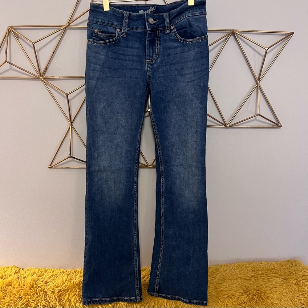 Wrangler Dark Blue Y2K Boot Cut Jeans